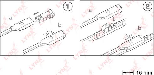 LYNXauto XF6040B - Щетка стеклоочистителя autospares.lv