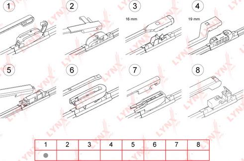 LYNXauto XF330 - Щетка стеклоочистителя autospares.lv