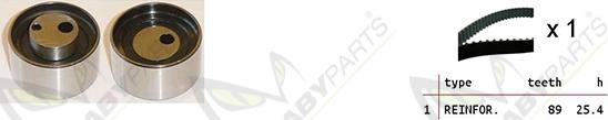 Mabyparts OBK010450 - Комплект зубчатого ремня ГРМ autospares.lv