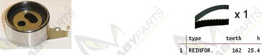 Mabyparts OBK010474 - Комплект зубчатого ремня ГРМ autospares.lv