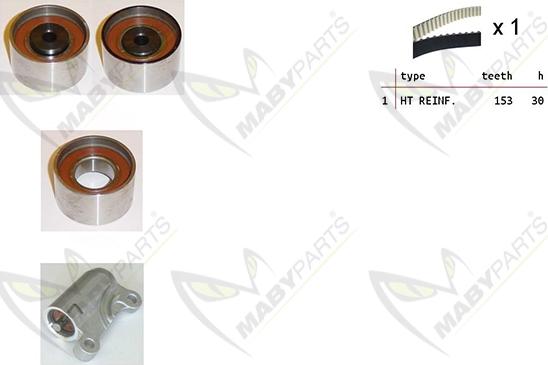 Mabyparts OBK010471 - Комплект зубчатого ремня ГРМ autospares.lv