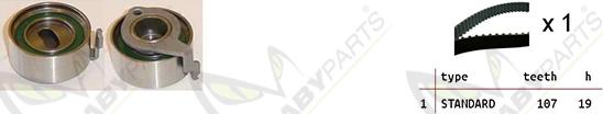 Mabyparts OBK010520 - Комплект зубчатого ремня ГРМ autospares.lv