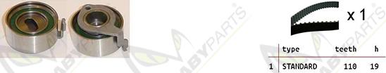 Mabyparts OBK010521 - Комплект зубчатого ремня ГРМ autospares.lv