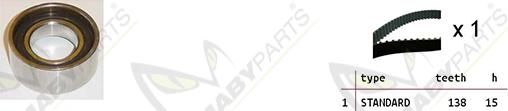 Mabyparts OBK010152 - Комплект зубчатого ремня ГРМ autospares.lv