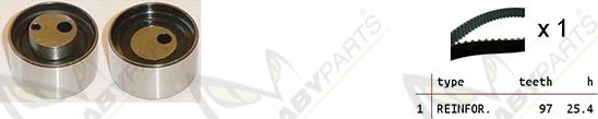 Mabyparts OBK010167 - Комплект зубчатого ремня ГРМ autospares.lv