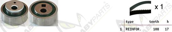 Mabyparts OBK010177 - Комплект зубчатого ремня ГРМ autospares.lv