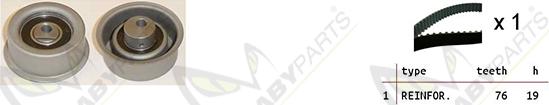 Mabyparts OBK010391 - Комплект зубчатого ремня ГРМ autospares.lv