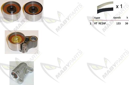 Mabyparts OBK010340 - Комплект зубчатого ремня ГРМ autospares.lv