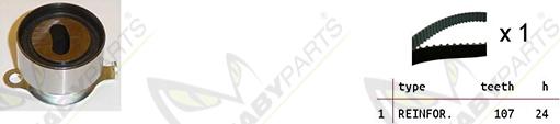 Mabyparts OBK010366 - Комплект зубчатого ремня ГРМ autospares.lv