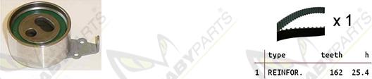 Mabyparts OBK010309 - Комплект зубчатого ремня ГРМ autospares.lv