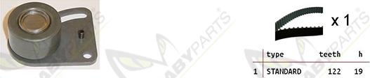 Mabyparts OBK010324 - Комплект зубчатого ремня ГРМ autospares.lv