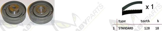 Mabyparts OBK010285 - Комплект зубчатого ремня ГРМ autospares.lv