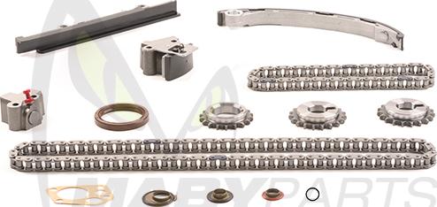 Mabyparts OTK030089 - Комплект цепи привода распредвала autospares.lv