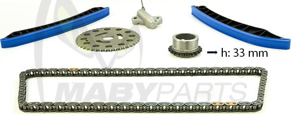 Mabyparts OTK031115 - Комплект цепи привода распредвала autospares.lv