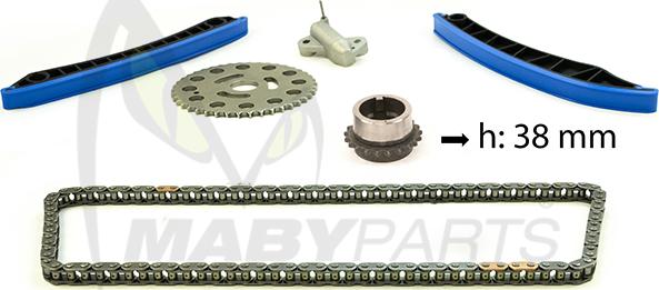 Mabyparts OTK032115 - Комплект цепи привода распредвала autospares.lv