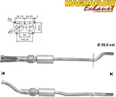 Magnaflow 70929 - Катализатор autospares.lv