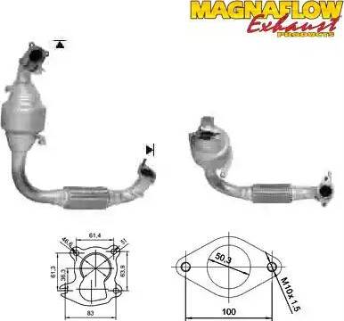 Magnaflow 72503D - Катализатор autospares.lv