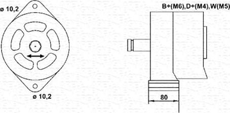 Magneti Marelli 944356231010 - Генератор autospares.lv