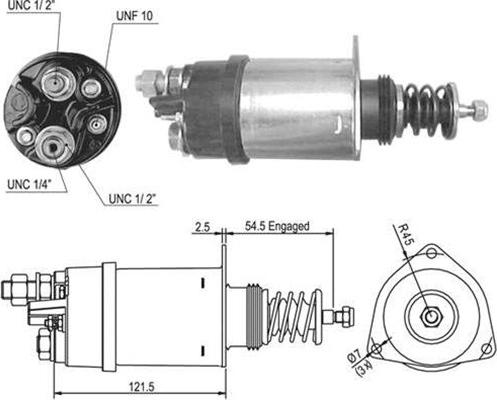 Magneti Marelli 940113050499 - Тяговое реле, соленоид, стартер autospares.lv