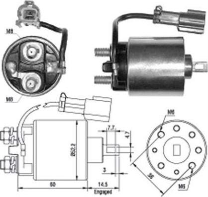 Magneti Marelli 940113050400 - Тяговое реле, соленоид, стартер autospares.lv