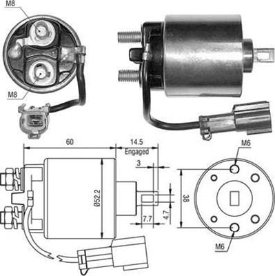 Magneti Marelli 940113050401 - Тяговое реле, соленоид, стартер autospares.lv