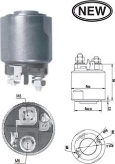 Magneti Marelli 940113050546 - Тяговое реле, соленоид, стартер autospares.lv