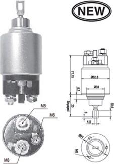 Magneti Marelli 940113050543 - Тяговое реле, соленоид, стартер autospares.lv