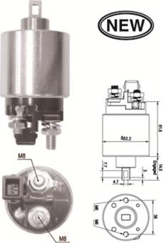 Magneti Marelli 940113050550 - Тяговое реле, соленоид, стартер autospares.lv