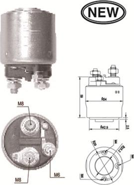 Magneti Marelli 940113050562 - Тяговое реле, соленоид, стартер autospares.lv