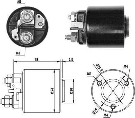 Magneti Marelli 940113050060 - Тяговое реле, соленоид, стартер autospares.lv