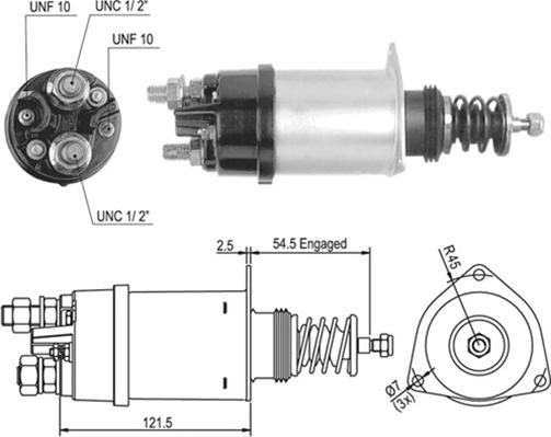 Magneti Marelli 940113050005 - Тяговое реле, соленоид, стартер autospares.lv