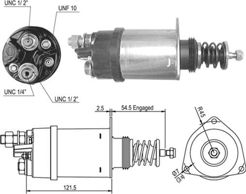 Magneti Marelli 940113050002 - Тяговое реле, соленоид, стартер autospares.lv