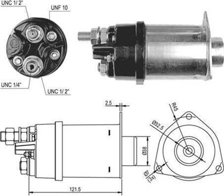 Magneti Marelli 940113050035 - Тяговое реле, соленоид, стартер autospares.lv