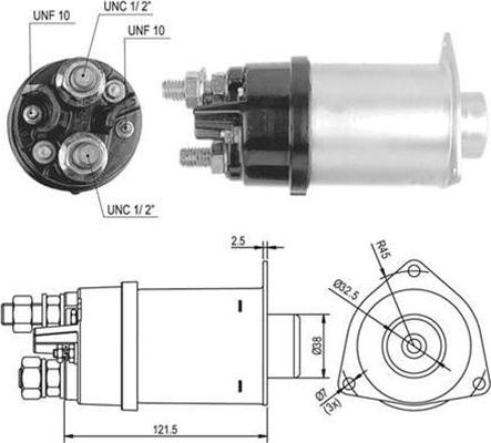 Magneti Marelli 940113050031 - Тяговое реле, соленоид, стартер autospares.lv