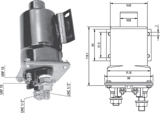 Magneti Marelli 940113050340 - Тяговое реле, соленоид, стартер autospares.lv