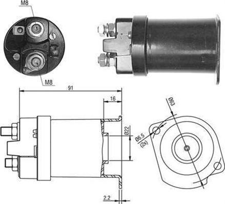 Magneti Marelli 940113050377 - Тяговое реле, соленоид, стартер autospares.lv