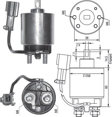 Magneti Marelli 940113050244 - Тяговое реле, соленоид, стартер autospares.lv