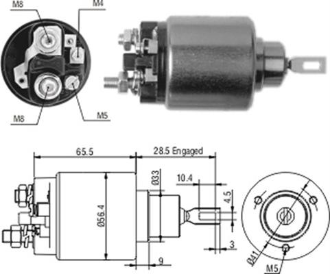 Magneti Marelli 940113050202 - Тяговое реле, соленоид, стартер autospares.lv