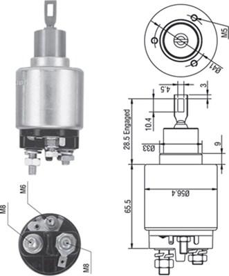 Magneti Marelli 940113050271 - Тяговое реле, соленоид, стартер autospares.lv