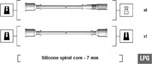 Magneti Marelli 941095000580 - Комплект проводов зажигания autospares.lv