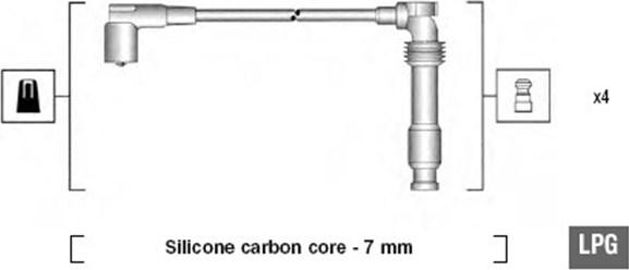 Magneti Marelli 941125390689 - Комплект проводов зажигания autospares.lv