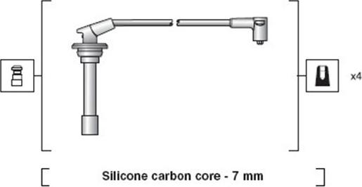 Magneti Marelli 941318111080 - Комплект проводов зажигания autospares.lv