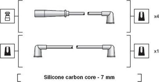 Magneti Marelli 941318111184 - Комплект проводов зажигания autospares.lv