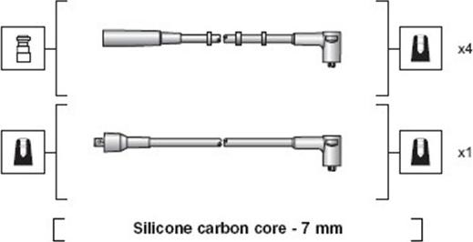 Magneti Marelli 941318111212 - Комплект проводов зажигания autospares.lv