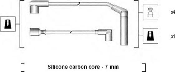 Magneti Marelli 941295040876 - Комплект проводов зажигания autospares.lv
