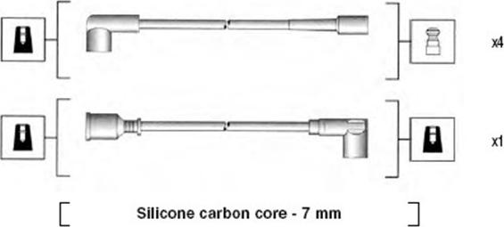 Magneti Marelli 941275020838 - Комплект проводов зажигания autospares.lv