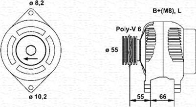 Magneti Marelli 943354075010 - Генератор autospares.lv