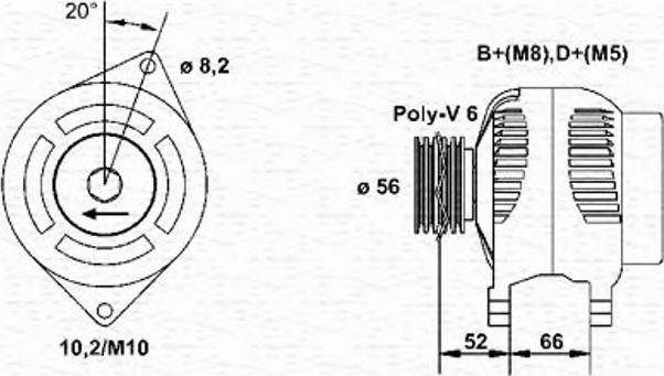 Magneti Marelli 943356973010 - Генератор autospares.lv