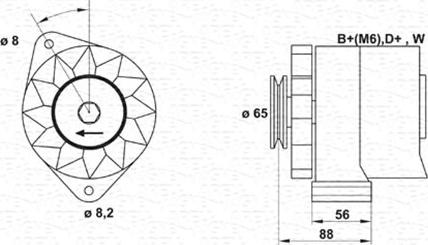 Magneti Marelli 943356408010 - Генератор autospares.lv