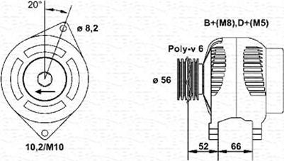 Magneti Marelli 943356568010 - Генератор autospares.lv